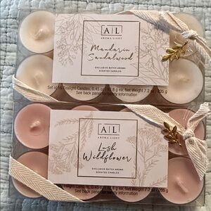 Mandarin Sandalwood and Lush Wildflower Candle Set